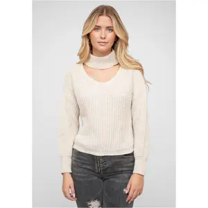 Camisola de gola alta e gola em V para mulher Cloud5ive image-0