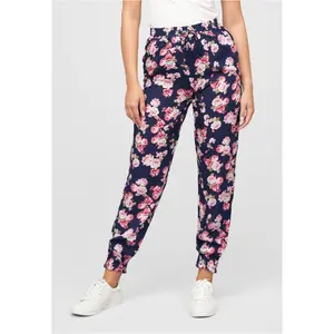 22048097-00155-pantalon-en-viscose-2-poches-imprime-fleuri-femme-cloud5ive-navy