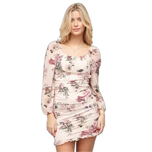 Vestido rodado com estampado floral para mulher Cloud5ive image-0