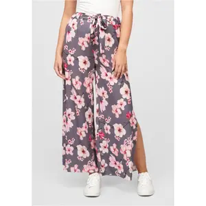 Calças de verão de cintura alta com padrão floral para mulher Cloud5ive image-0