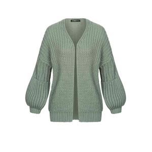 Women's knitted cardigan with puffed sleeves Cloud5ive