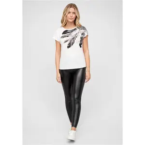 T-shirt com estampa de apanhador de sonhos em viscose para mulher Cloud5ive image-2