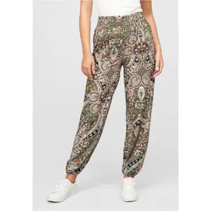 Calças de viscose estampadas de cachemira para mulher Cloud5ive image-0