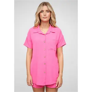 Blusa de musselina de mangas curtas para mulher Cloud5ive image-0