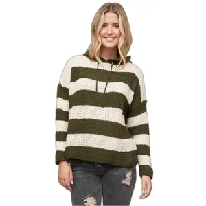 Sweatshirt com capuz malha riscada mulher Cloud5ive image-0