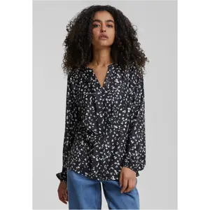 V-neck printed long-sleeve blouse for women Cloud5ive image-1