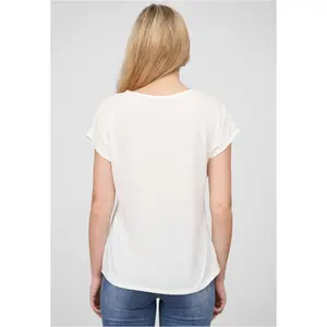 T-shirt de gola redonda estampado com coração para mulher Cloud5ive image-6