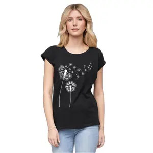 T-Shirt Cloud5ive 77 Pusteblume Black image-0