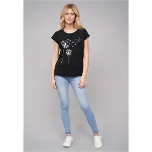 T-Shirt Cloud5ive 77 Pusteblume Black image-1
