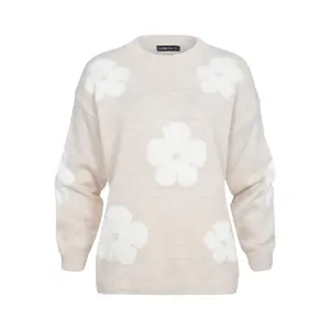 Női kötött pulóver Cloud5ive Flowers image-0