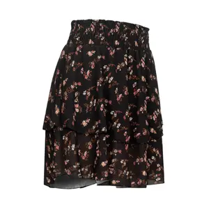 Falda de volantes con cinturón ancho en estampado floral Cloud5ive image-2