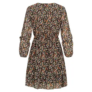 Vestito da donna in chiffon con scollo a V a motivo floreale Cloud5ive image-1