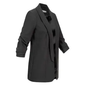 Blazer manches 3/4 coupe ouverte avec fronces femme Cloud5ive image-1