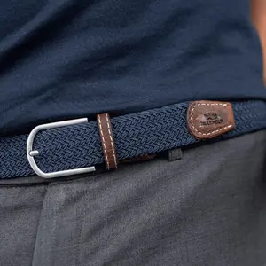 Elastischer Flechtgürtel Billybelt Bleu Ardoise image-2
