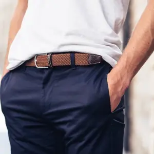 Elastischer Flechtgürtel Billybelt Marron Camel image-1