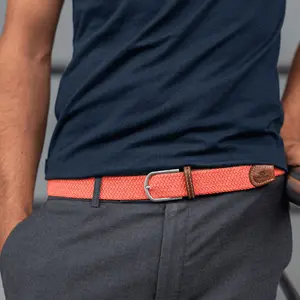 Elastische gevlochten riem Billybelt Corail image-1