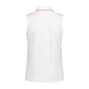 Polo sans manches en piqué extensible femme CMP image-1