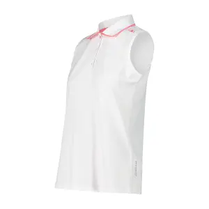 Polo sans manches en piqué extensible femme CMP image-2