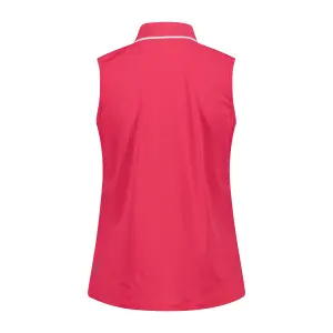 Polo sans manches en piqué extensible femme CMP image-1