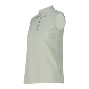 Dames Mouwloos Stretch Piqué Poloshirt CMP image-2
