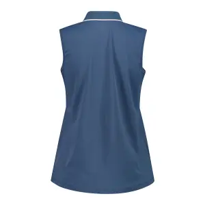 Dames Mouwloos Stretch Piqué Poloshirt CMP image-1