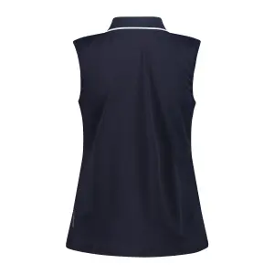 Polo sans manches en piqué extensible femme CMP image-1