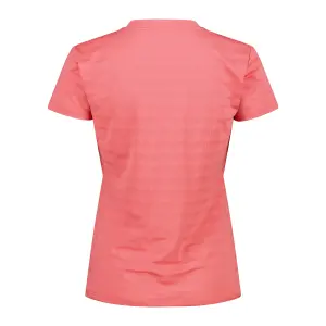 Camiseta con detalles en malla horizontal mujer CMP image-1