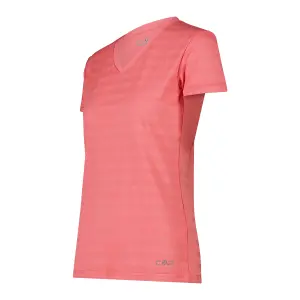 Camiseta con detalles en malla horizontal mujer CMP image-2