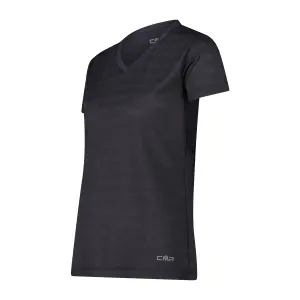 Camiseta con detalles en malla horizontal mujer CMP image-2