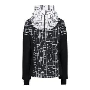 Women's Stretch Ski Jacket with Geometric Print CMP image-1