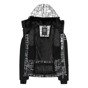 Women's Stretch Ski Jacket with Geometric Print CMP image-3