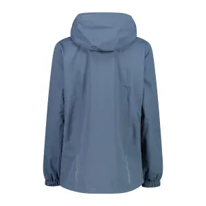Waterproof jacket with removable hood for women CMP image-1