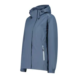 Waterproof jacket with removable hood for women CMP image-2