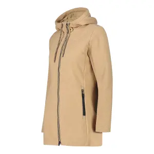 Women's Hooded Fleece with Jacquard Pattern CMP Knit-Tech Hybrid image-1