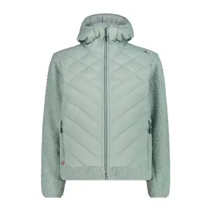 Women’s hybrid padded jacket with fixed hood CMP image-0