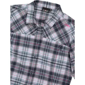 Women's Long Sleeve Checkered Shirt CMP image-3