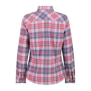 Women's Long Sleeve Checkered Shirt CMP image-1