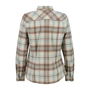 Women's Long Sleeve Checkered Shirt CMP image-1