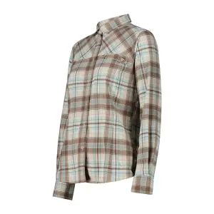 Women's Long Sleeve Checkered Shirt CMP image-2