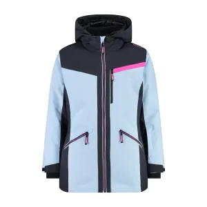 Long hooded ski jacket for girls CMP image-0