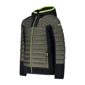 Hybdrydowa kurtka puchowa z stałym kapturem dla dzieci CMP image-2