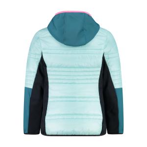 Hybride gewatteerde jas met capuchon voor meisjes CMP image-1