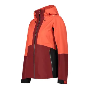 Women's waterproof jacket with fixed hood CMP image-2