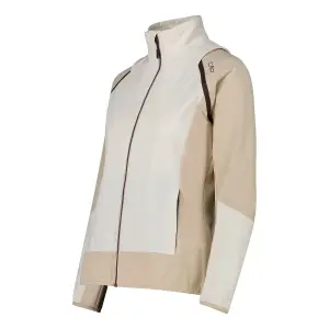 Women's hybrid waterproof jacket with removable sleeves CMP image-4