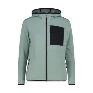 Women's zip-up hoodie fleece CMP Grid Tech image-0