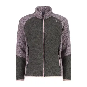Heathered Honeycomb Knit Technical Fleece Girl CMP image-0