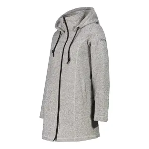 Parka med hætte i kunstpels i teknisk meleret fleece dame CMP image-2