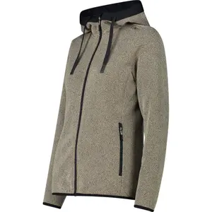 Women's zip-up hooded hiking jacket CMP image-2