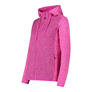 Women's zip-up hooded hiking jacket CMP image-2