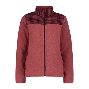 Printed fleece zip-up sweatshirt for women CMP image-0